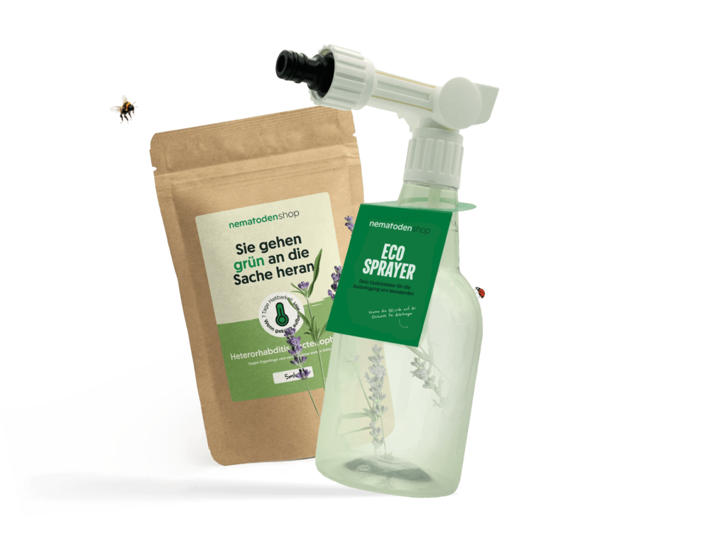 Kombi Ecosprayer mit nematoden gegen engerlinge